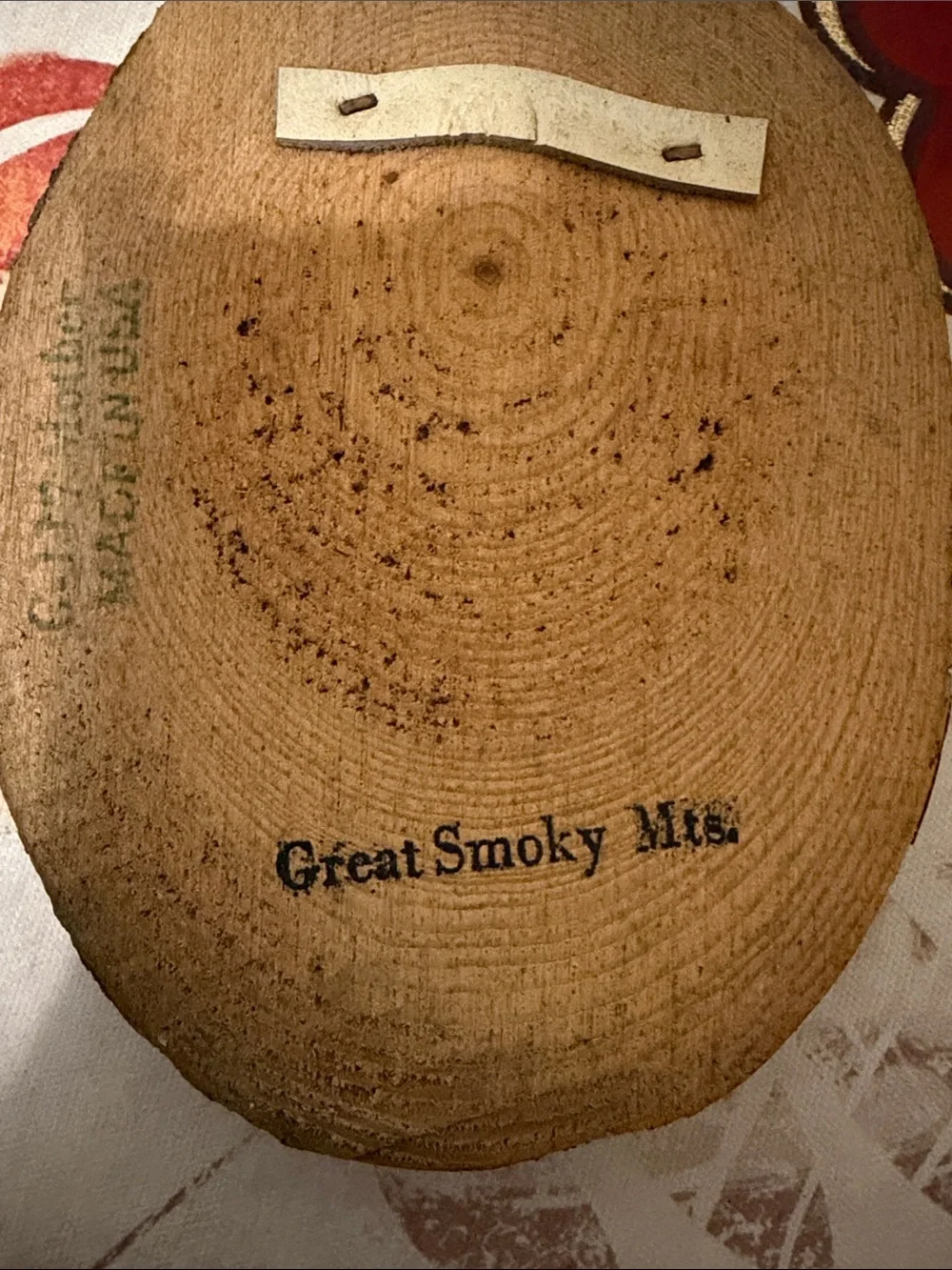 Sentimental 'Mother' Oval Wooden Wall Plaque in Dark Green and Gold